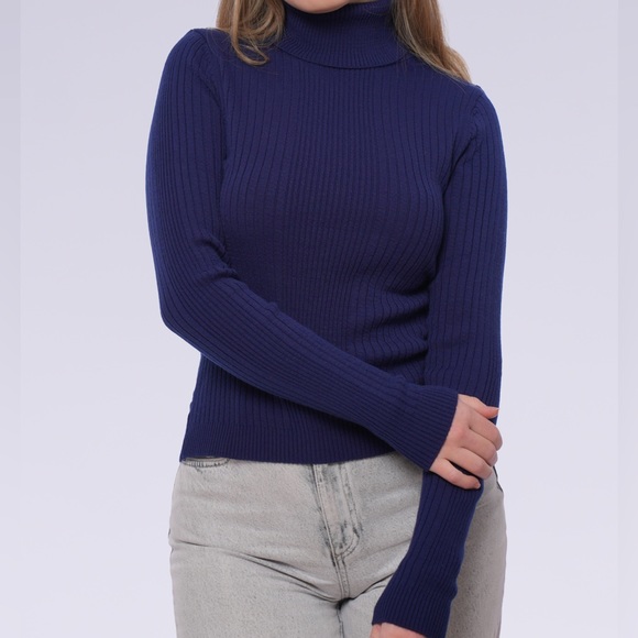 Minark Women’s Knit Top Turtleneck Long Sleeves Tees - Picture 3 of 5